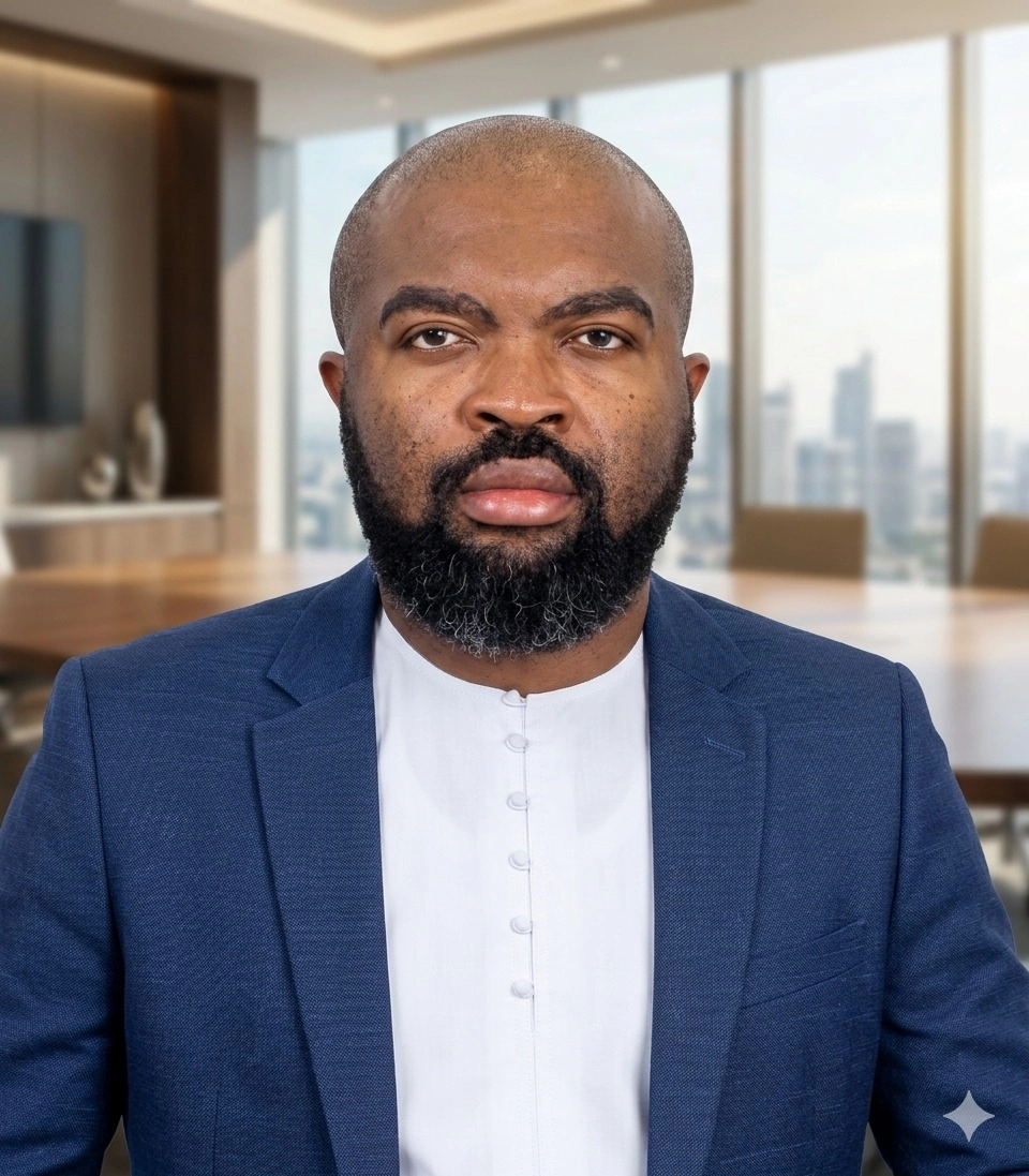 CEO portrait and leadership visual placeholder